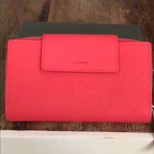 ALLSAINTS Wallet - Captain in Coral Pink NWT